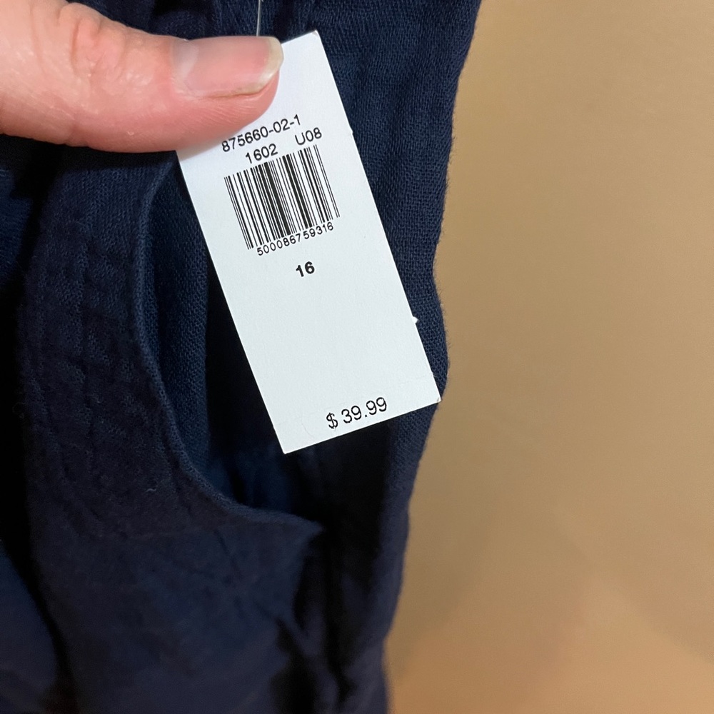 Navy soft pants - Picture 3 of 6